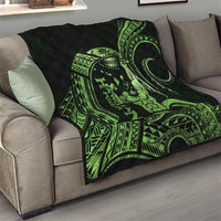 Green Hawaii Ikaika Warrior Quilt Hawaiian Power