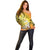 Polynesia Easter Day Off Shoulder Sweater He Is Risen Lilium Longiflorum Polynesian Pattern