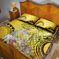 Polynesia Easter Day Quilt Bed Set He Is Risen Lilium Longiflorum Polynesian Pattern