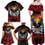 Fautasi Race Day American Samoa Family Matching Off Shoulder Maxi Dress and Hawaiian Shirt Bald Eagle Polynesian Tattoo