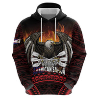 Fautasi Race Day American Samoa Hoodie Bald Eagle Polynesian Tattoo
