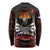 Fautasi Race Day American Samoa Long Sleeve Shirt Bald Eagle Polynesian Tattoo