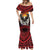 Fautasi Race Day American Samoa Mermaid Dress Bald Eagle Polynesian Tattoo