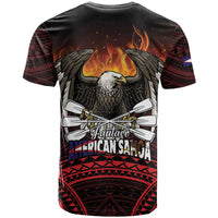 Fautasi Race Day American Samoa T Shirt Bald Eagle Polynesian Tattoo