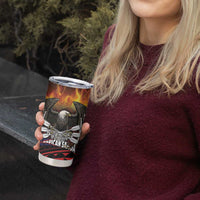 Fautasi Race Day American Samoa Tumbler Cup Bald Eagle Polynesian Tattoo