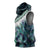 Turquoise Traditional Cloak Aotearoa Sleeveless Hoodie Maori Paua Shell Korowai Pattern - Polynesian Pride