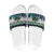 Turquoise Traditional Cloak Aotearoa Slide Sandals Maori Paua Shell Korowai Pattern - Polynesian Pride