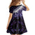 Purple Traditional Cloak Aotearoa Family Matching Off The Shoulder Long Sleeve Dress and Hawaiian Shirt Maori Paua Shell Korowai Pattern
