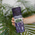 Purple Traditional Cloak Aotearoa Skinny Tumbler Maori Paua Shell Korowai Pattern