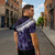 Purple Traditional Cloak Aotearoa Zipper Polo Shirt Maori Paua Shell Korowai Pattern - Polynesian Pride
