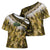 Yellow Traditional Cloak Aotearoa Cross Shoulder Shirt Maori Paua Shell Korowai Pattern - Polynesian Pride
