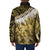Yellow Traditional Cloak Aotearoa Padded Jacket Maori Paua Shell Korowai Pattern - Polynesian Pride