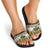 Yellow Traditional Cloak Aotearoa Slide Sandals Maori Paua Shell Korowai Pattern - Polynesian Pride