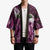 Pink Traditional Cloak Aotearoa Kimono Maori Paua Shell Korowai Pattern - Polynesian Pride