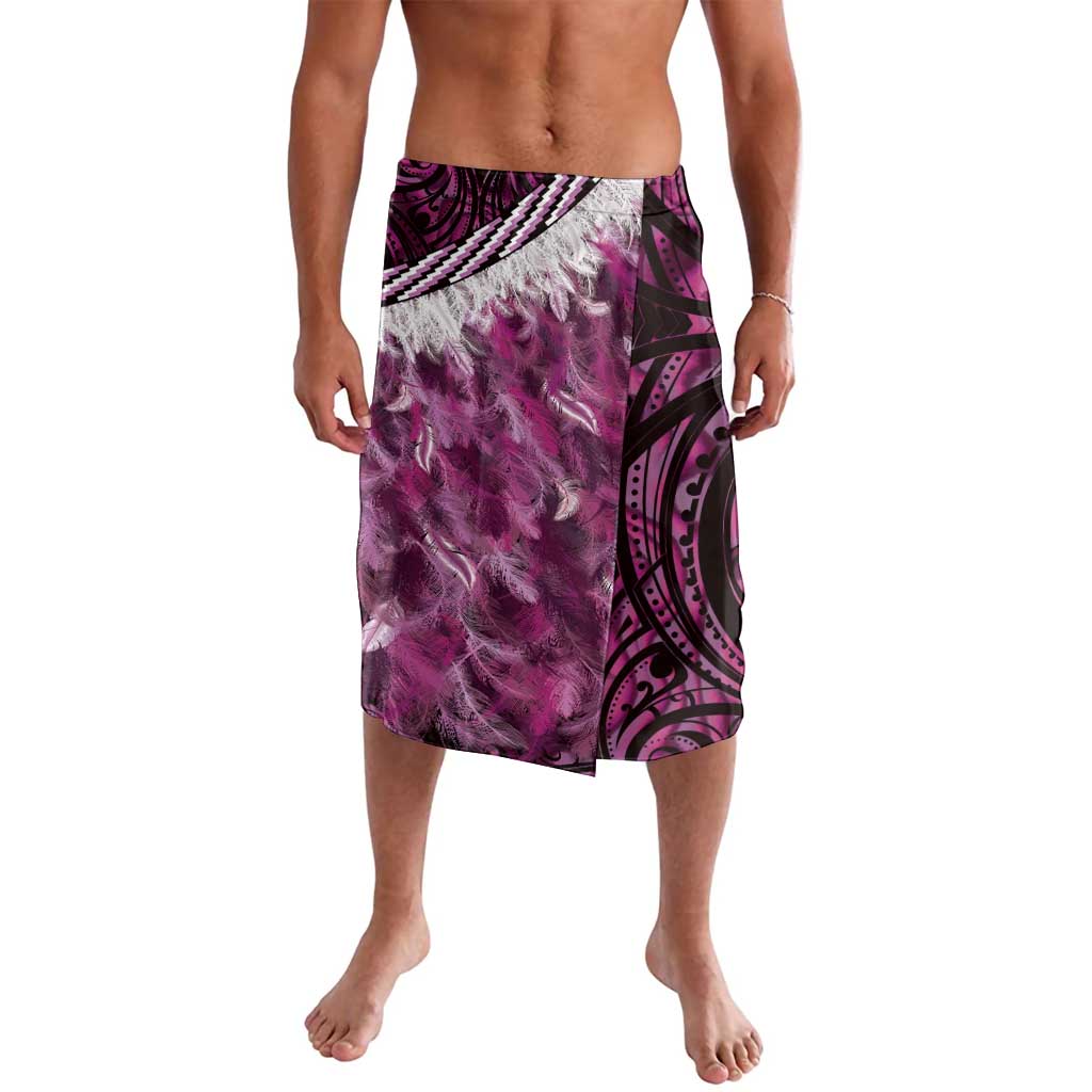 Pink Traditional Cloak Aotearoa Lavalava Maori Paua Shell Korowai Pattern