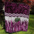 Pink Traditional Cloak Aotearoa Quilt Maori Paua Shell Korowai Pattern