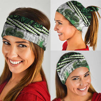 Green Traditional Cloak Aotearoa Neck Gaiter Maori Paua Shell Korowai Pattern - Polynesian Pride