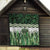 Green Traditional Cloak Aotearoa Quilt Maori Paua Shell Korowai Pattern