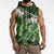 Green Traditional Cloak Aotearoa Sleeveless Hoodie Maori Paua Shell Korowai Pattern - Polynesian Pride