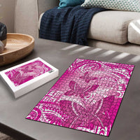 Polynesia Breast Cancer Awareness Puzzle Think Pink Ribbon Polynesian Butterflies