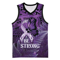 Lupus Awareness Month New Zealand Basketball Jersey Be Strong Warrior Maori Silver Fern