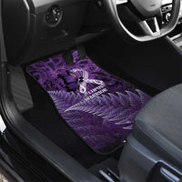 Lupus Awareness Month New Zealand Car Mats Be Strong Warrior Maori Silver Fern LT14 - Polynesian Pride