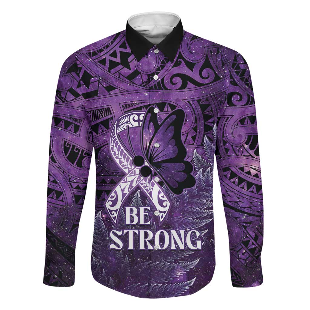Lupus Awareness Month New Zealand Family Matching Off Shoulder Maxi Dress and Hawaiian Shirt Be Strong Warrior Maori Silver Fern