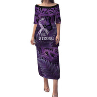 Lupus Awareness Month New Zealand Family Matching Puletasi and Hawaiian Shirt Be Strong Warrior Maori Silver Fern