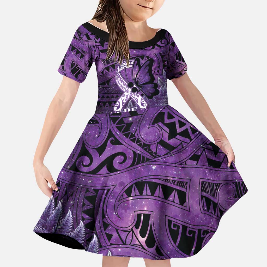 Lupus Awareness Month New Zealand Family Matching Summer Maxi Dress and Hawaiian Shirt Be Strong Warrior Maori Silver Fern