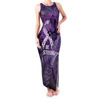 Lupus Awareness Month New Zealand Family Matching Tank Maxi Dress and Hawaiian Shirt Be Strong Warrior Maori Silver Fern