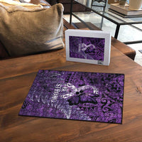 Lupus Awareness Month New Zealand Puzzle Be Strong Warrior Maori Silver Fern LT14 - Polynesian Pride