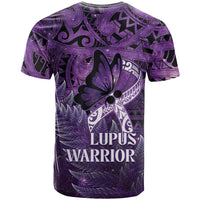 Lupus Awareness Month New Zealand T Shirt Be Strong Warrior Maori Silver Fern