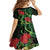 New Zealand Gecko Family Matching Summer Maxi Dress and Hawaiian Shirt Aotearoa Maori With Pohutukawa Flowers