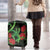 New Zealand Gecko Luggage Cover Aotearoa Maori With Pohutukawa Flowers