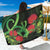 New Zealand Gecko Sarong Aotearoa Maori With Pohutukawa Flowers