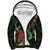 New Zealand Gecko Sherpa Hoodie Aotearoa Maori With Pohutukawa Flowers