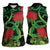 New Zealand Gecko Women Sleeveless Polo Shirt Aotearoa Maori With Pohutukawa Flowers
