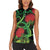 New Zealand Gecko Women Sleeveless Polo Shirt Aotearoa Maori With Pohutukawa Flowers