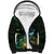 New Zealand Tui Bird Sherpa Hoodie Aotearoa Maori With Kowhai Flowers
