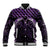 Purple Matariki New Zealand Baseball Jacket Maori Poutama Galaxy Vibes