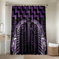 Purple Matariki New Zealand Bathroom Set Maori Poutama Galaxy Vibes - Polynesian Pride
