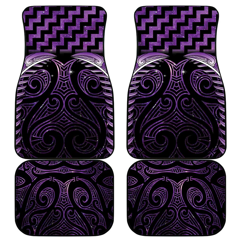 Purple Matariki New Zealand Car Mats Maori Poutama Galaxy Vibes