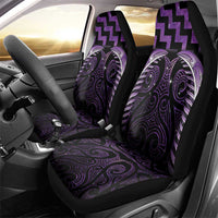 Purple Matariki New Zealand Car Seat Cover Maori Poutama Galaxy Vibes