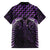 Purple Matariki New Zealand Family Matching Off The Shoulder Long Sleeve Dress and Hawaiian Shirt Maori Poutama Galaxy Vibes