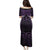 Purple Matariki New Zealand Family Matching Puletasi and Hawaiian Shirt Maori Poutama Galaxy Vibes