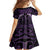 Purple Matariki New Zealand Family Matching Summer Maxi Dress and Hawaiian Shirt Maori Poutama Galaxy Vibes