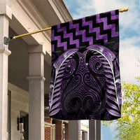 Purple Matariki New Zealand Garden Flag Maori Poutama Galaxy Vibes