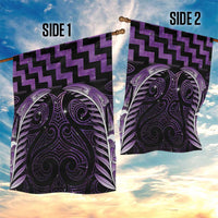 Purple Matariki New Zealand Garden Flag Maori Poutama Galaxy Vibes