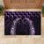 Purple Matariki New Zealand Rubber Doormat Maori Poutama Galaxy Vibes