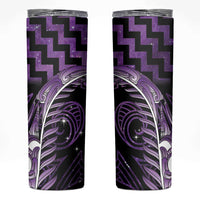 Purple Matariki New Zealand Skinny Tumbler Maori Poutama Galaxy Vibes